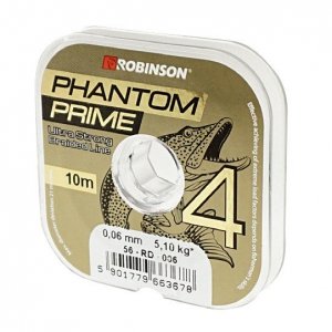 Plecionka Phantom Prime X4 0,10mm, 10m, ciemnozielona