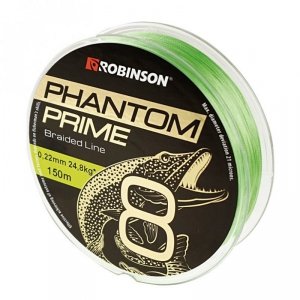 Plecionka Phantom Prime X8 0,15mm, 150m, jasnozielona