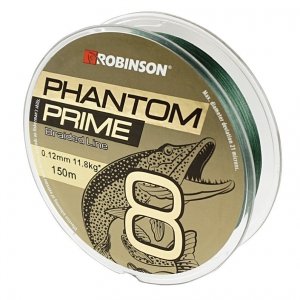 Plecionka Phantom Prime X8 0,12mm, 150m, ciemnozielona