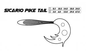 PRZYNĘTA - SICARIO PIKE TAIL 24cm/67g/PIKE- op.1szt.