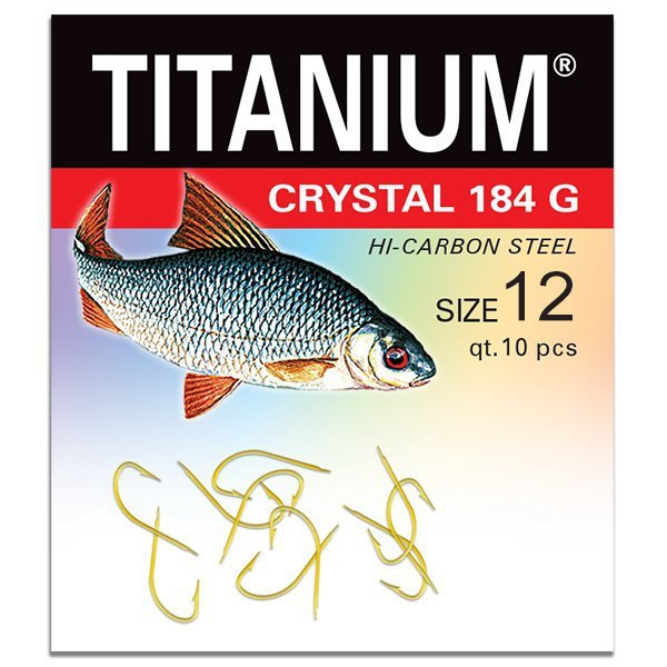 Haczyk Titanium CRYSTAL 184G (10 szt.), rozm. 12
