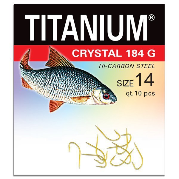 Haczyk Titanium CRYSTAL 184G (10 szt.), rozm. 14