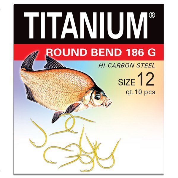 Haczyk Titanium ROUND BEND 186G (10 szt.), rozm. 12