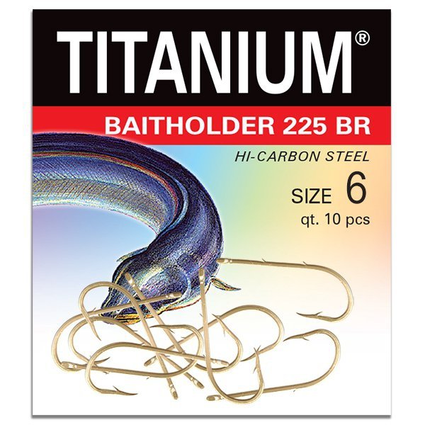 Haczyk Titanium BAITHOLDER 225BR (10 szt.), rozm. 6