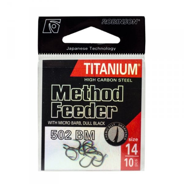 Haczyk Titanium Method Feeder 502 (10 szt.), rozm. 8