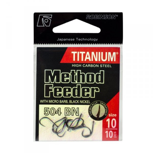 Haczyk Titanium Method Feeder 504 (10 szt.), rozm. 10