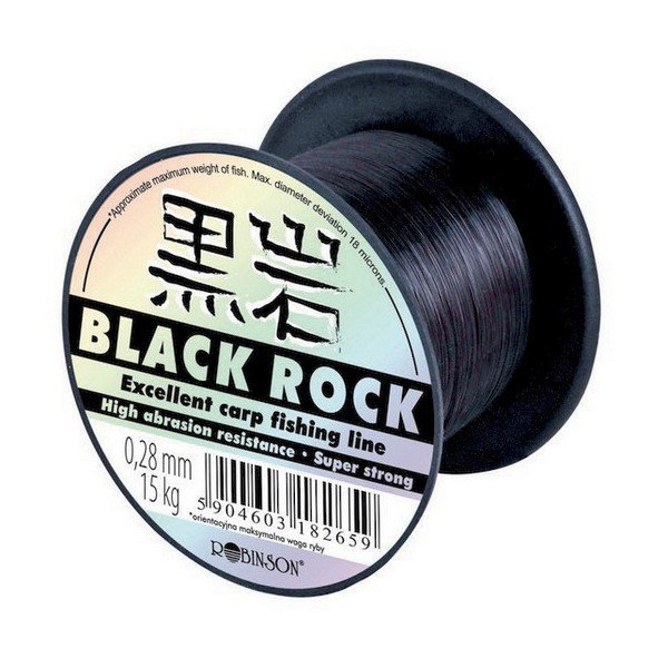 Żyłka Robinson Black Rock 0.275mm, 600m, czarna