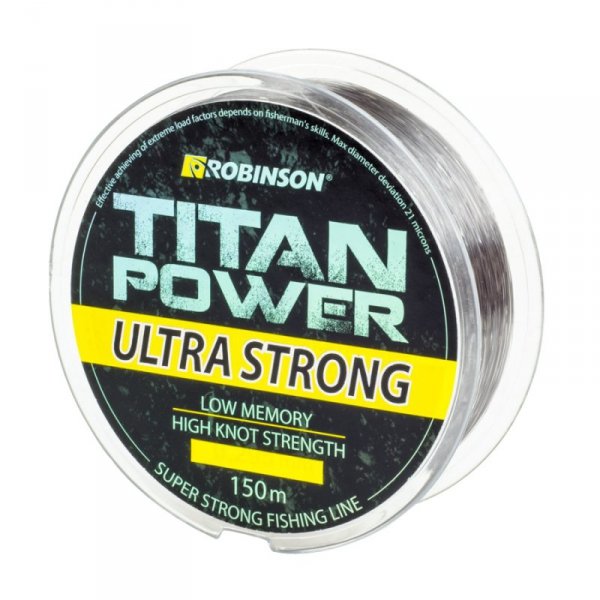 Żyłka Robinson Titan Power Ultra Strong 150m, 0.400mm, jasnoszara