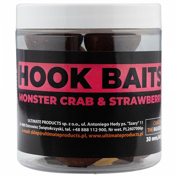 Kulki Ultimate Products Monster Crab &amp; Strawberry Hookbaits 30mm