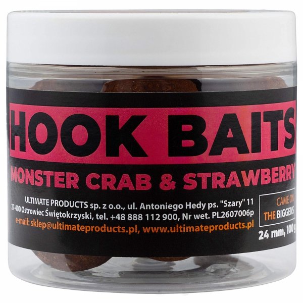Kulki Ultimate Products Monster Crab &amp; Strawberry Hookbaits 24mm