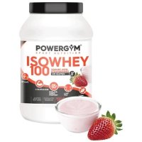 PowerGym IsoWhey 100 (truskawkowy) - 1kg