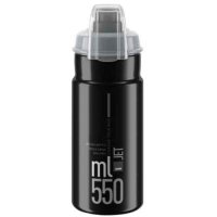 Elite Jet Plus bidon z klapką (czarny szare logo) - 550ml