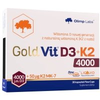 Olimp Gold-Vit D3+K2 4000 IU witamina D3+ K2 - 30 kaps.