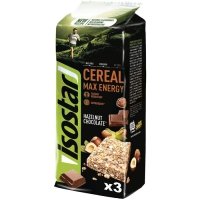 Isostar Cereal Max baton energetyczny (orzeszki czekolada) - 3x55g