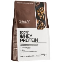 OstroVit 100% Whey Protein koncentrat białka serwatkowego (ciemne ciastko z karmelem) - 700g