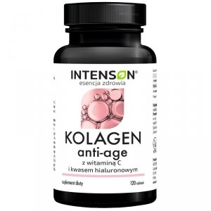 Intenson Kolagen Anti-Age + kwas hialuronowy + witamina C - 120 tabl. 