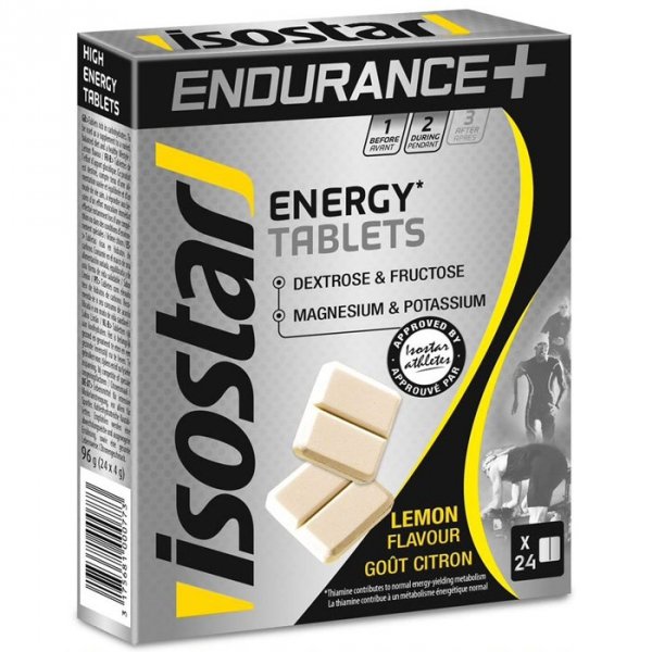 Isostar Energy Tablets tabletki energetyczne (cytryna) - 24 tabletki
