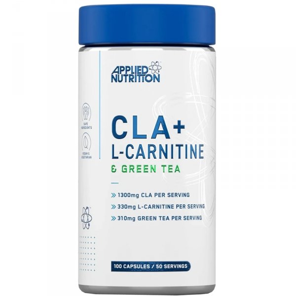Applied Nutrition CLA, L-Carnitine &amp; Green Tea - 100kaps.