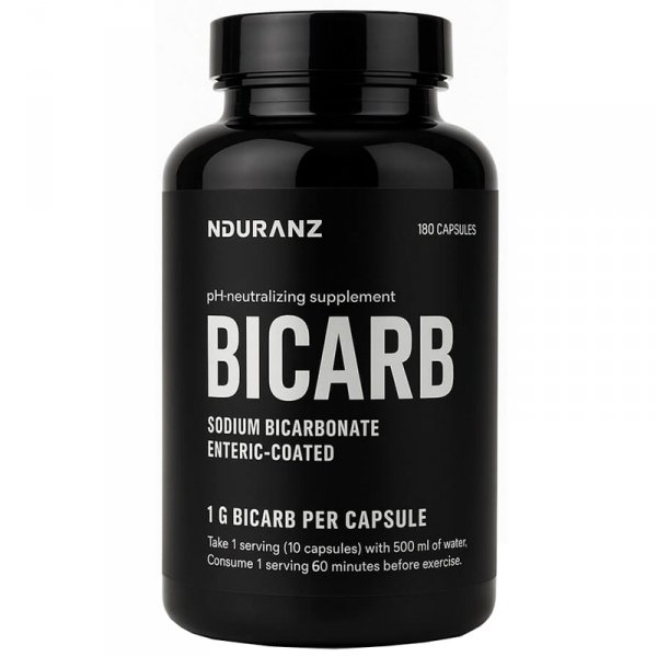 Nduranz Sodium Bicarbonate wodorowęglan sodu - 180 kaps.