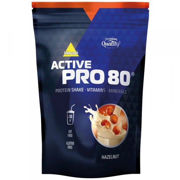 Inkospor Pro 80 odżywka białkowa (orzech laskowy) - 500g