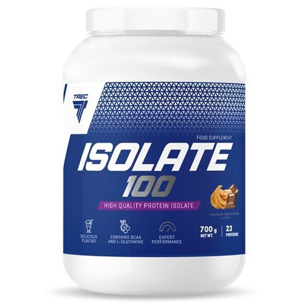 Trec Nutrition Isolate 100 izolat białka serwatkowego (czekolada z kremem z orzeszków ziemnych) - 700g