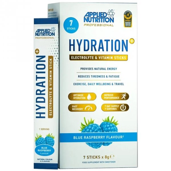 Applied Nutrition Hydration+ Sticks napój (niebieska malina) - 7x8g
