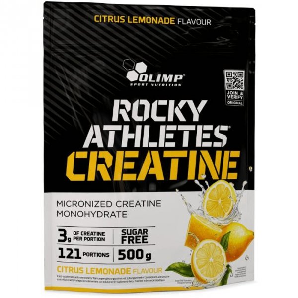 Olimp Rocky Athletes Creatine monohydrat kreatyny (lemoniada cytrusowa) - 500g