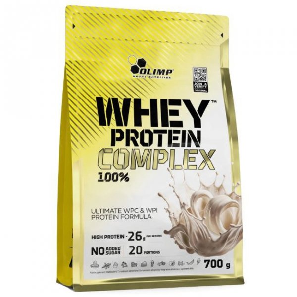 Olimp Whey Protein Complex 100% napój białkowy (biała czekolada malina) - 700g