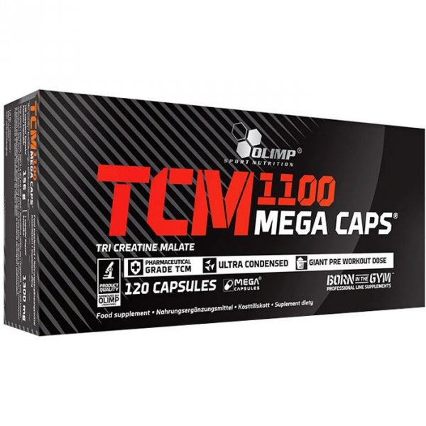 Olimp TCM 1100 Mega Caps jabłczan kreatyny - 120 kaps.