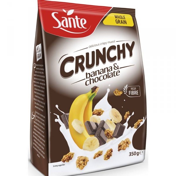 Sante Crunchy banan czekolada - 350g