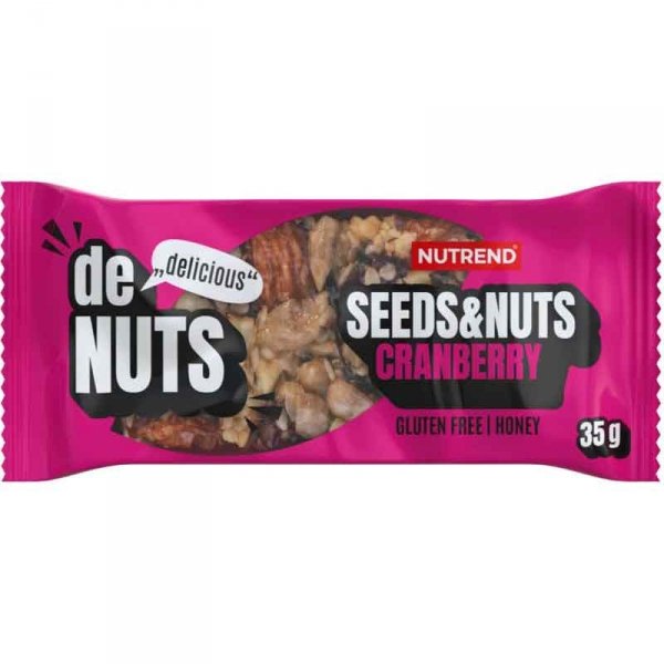 Nutrend DeNuts Seeds&amp;Nuts baton (żurawina) - 35g