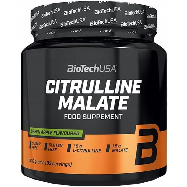 BioTech USA Citrulline Malate cytrulina (zielone jabłko) - 300g