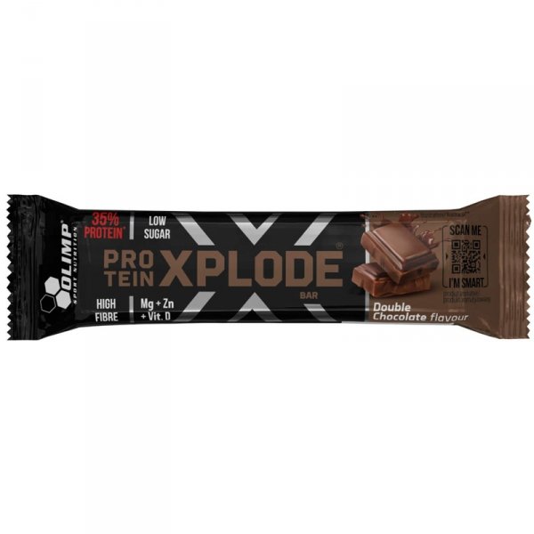 Olimp Protein Xplode Bar baton proteinowy (podwójna czekolada) - 40g