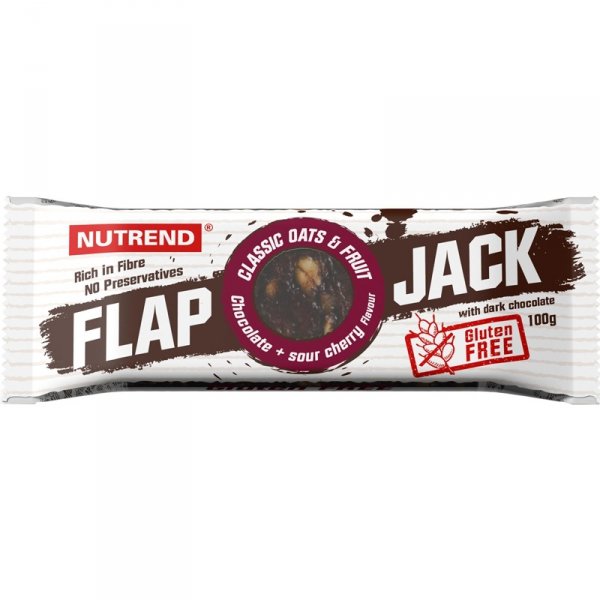 Nutrend Flap Jack baton (czekolada+wiśnia) - 100g