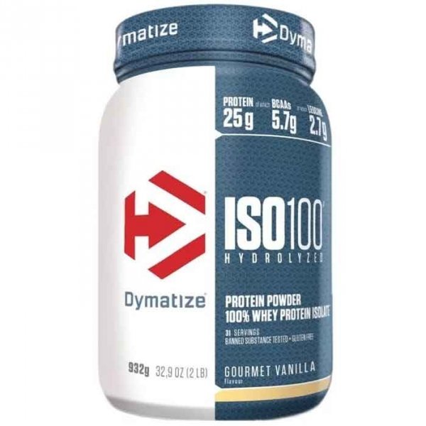 Dymatize ISO100 hydrolizat i izolat białka serwatkowego (wanilia) - 932g