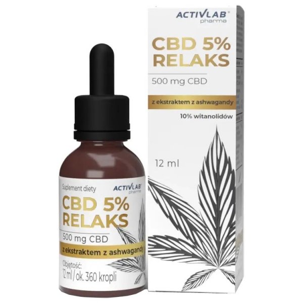 Activlab CBD 5% Relaks Ashwagandha - 12ml
