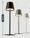Lampka LED wbudowany akumulator kolory Classbach C-TL 4025 (czarny)