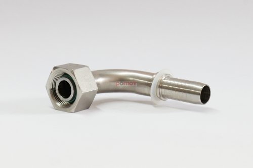 Końcówka wygięta 45st na wąż DN10 DKO 12L-(201094) INOX 064-71221