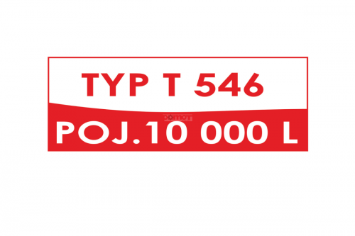 Naklejka - Typ/ Pojemność 20x55 cm (048-00163)