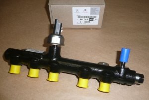 Rampe d'injection Citroën C4, Peugeot 308 2.0/2.2 Blue HDI, 9674300080, 9674300080,