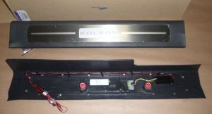 Original  Seuils de porte éclairés Renault Koleos 08-17 2 pièces gauche + droite , 7711423642