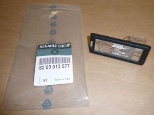 Original  Lampe de plaque d'immatriculation Renault Laguna II , 8200013577