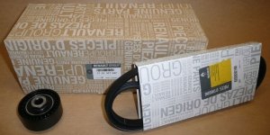Original  kit de courroie d'alternateur Renault Clio II, Twingo 1.2 Renault Kangoo 04.00|} sans climatisation, sans direction as