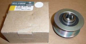 Original  Poulie d'alternateur R 61 mm Clio, Kangoo Master II, Megane I, II Scenic I, II Safrane, Trafic II Laguna I, II , 77014