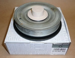 Original  Poulie de vilebrequin Renault Trafic, Laguna II 2.2 dCi 6 PK , 8200802664