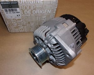 Original  Alternateur Renault Fluence, Master II 1.9DCI, Avantime, Captur, Clio I, II, III, Espace III, IV, Kangoo, Laguna I, II
