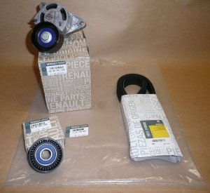 Original  kit de courroie d'alternateur Renault Trafic II 2.5DCI Renault Master II avec climatisation , 7701478360