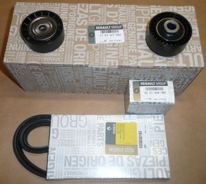 Original  kit de courroie d'alternateur Dacia Sandero, Renault Twingo 1.2 1.2 16V , 7701477533