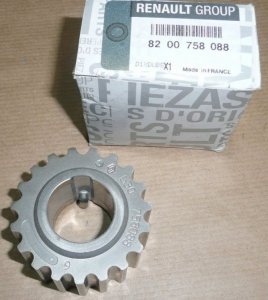 Poulie de vilebrequin d'origine Renault 1.4 1.6 16V, 8200758088, 130211210R, 8200024925