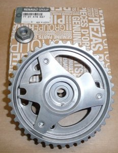 $ Pignon d'arbre à cames original RENAULT Clio Kangoo Laguna Megane 1.5 DCI , 119,5mm/11mm/40 , 7701478037